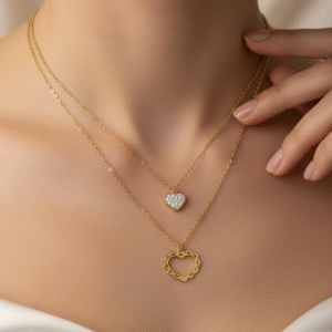 Heartlines Duo – Anti Tarnish Chain