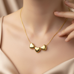 HeartlineTrio Anti Tarnish Chain