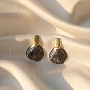 Midnight Shell Drop Earrings