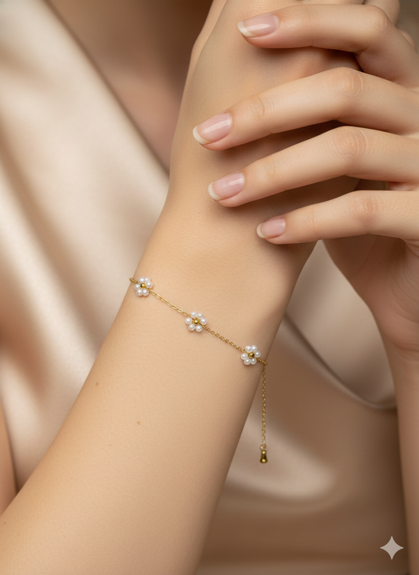 Florisia Pearlbloom - Anti-Tarnish Bracelet