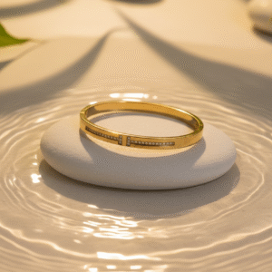 Eternal Gleam – Gold-Tone Anti-Tarnish Bracelet