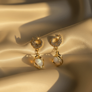 Moonlace Pearl Drop Earrings