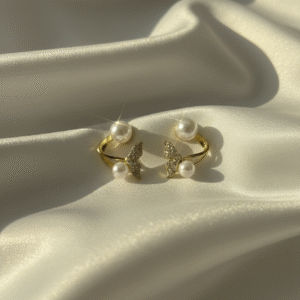 Butterfly Pearl Bloom Rings