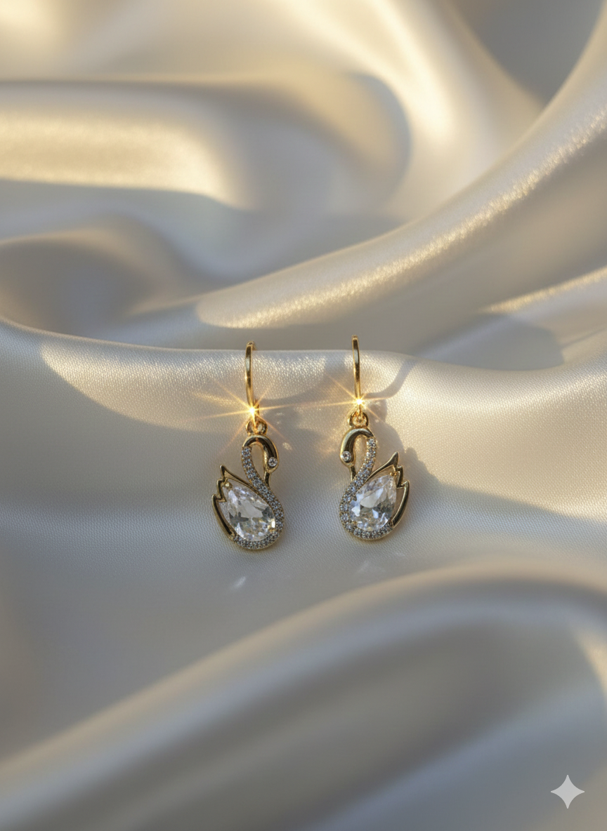 Crystal Swan Elegance Drops