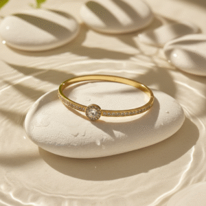 Radiant Core – Gold-Tone Anti-Tarnish Bracelet