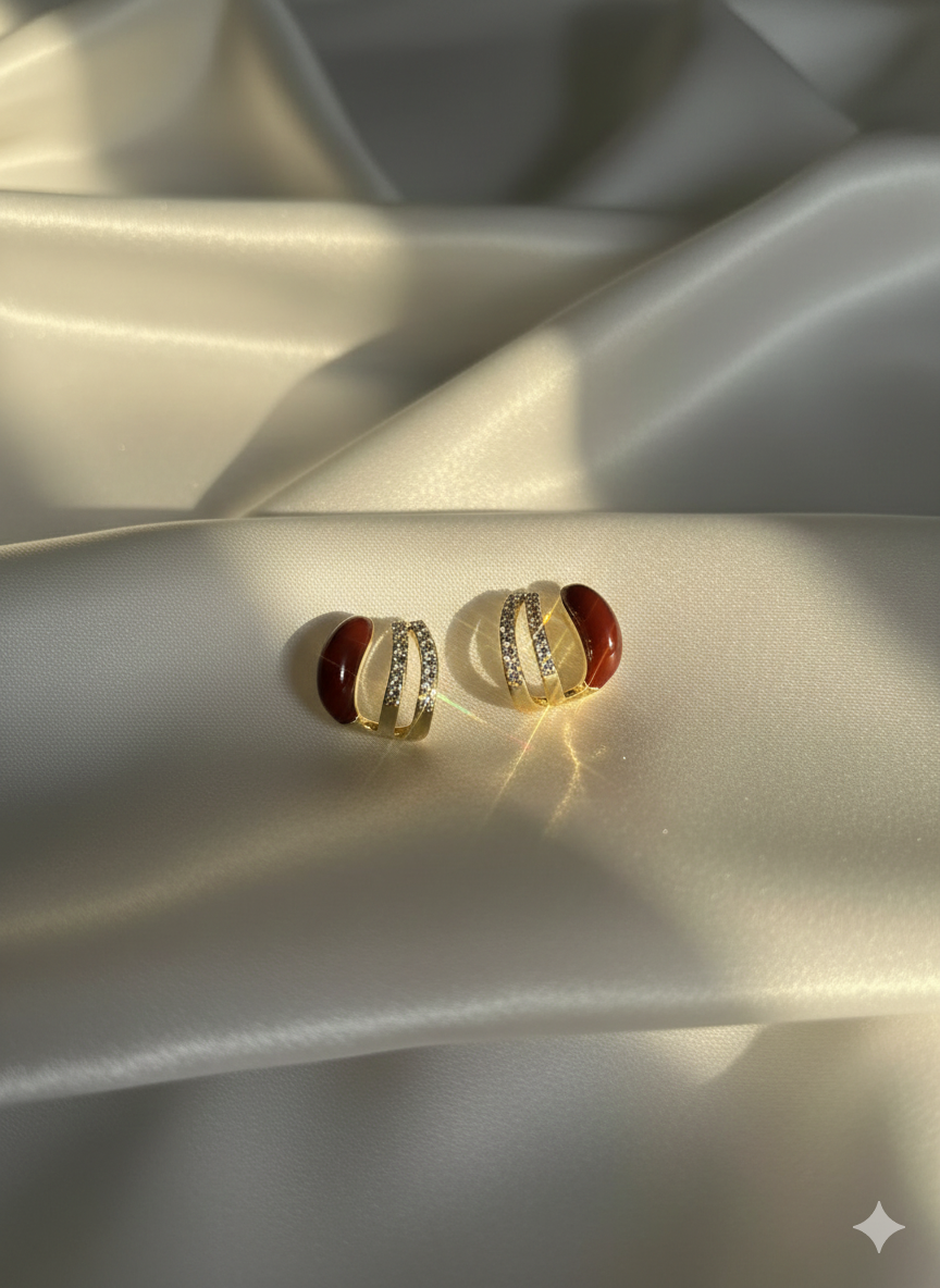 Crimson Radiance Hoops